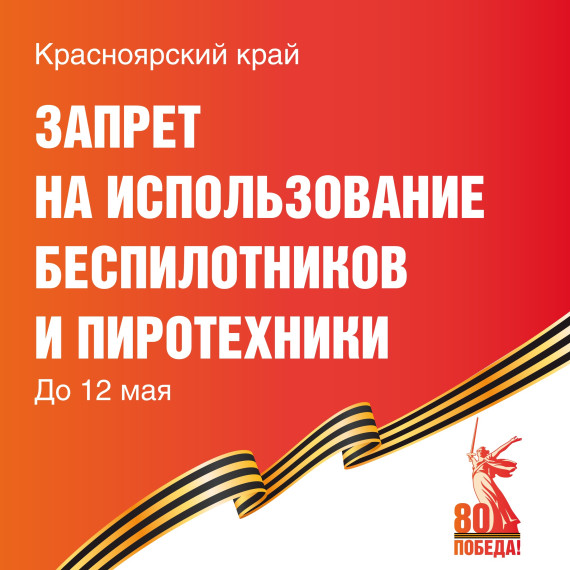Запрет на использование беспилотников и пиротехник.
